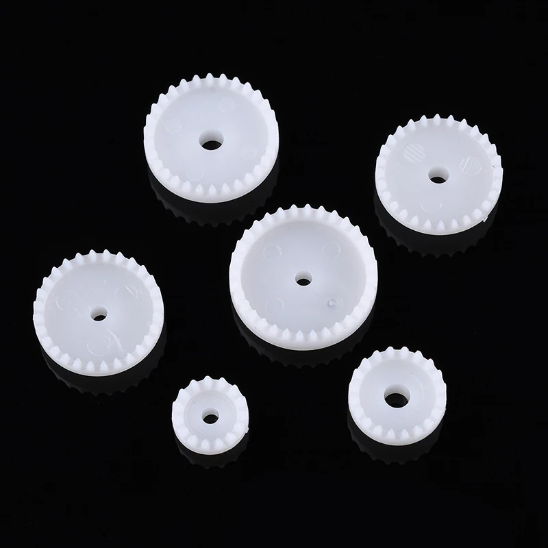 19 Kinds Plastic Shaft Double Reduction Gears DIY for Toy Robot New 