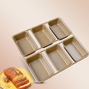 Baking model heat-resistant 6 cups mini rectangular pan carbon steel baking pan bread toast tray kitchen tools for making cakes
Baking model heat-resistant 6 cups mini rectangular pan carbon steel baking pan bread toast tray kitchen tools for making cakes