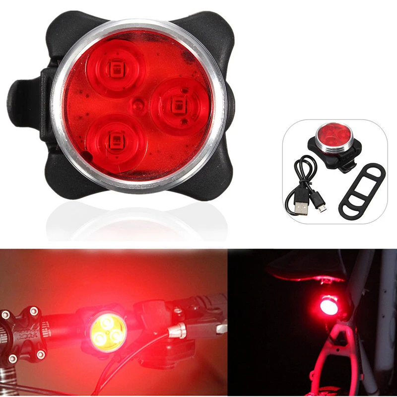 3 LED USB Rechargeable Cycling Bike Head Front Tail Clip Light Lamp 4 Modes Bicycle Waterproof Outdoor Cycling Accessories
3 LED USB Rechargeable Cycling Bike Head Front Tail Clip Light Lamp 4 Modes Bicycle Waterproof Outdoor Cycling Accessories