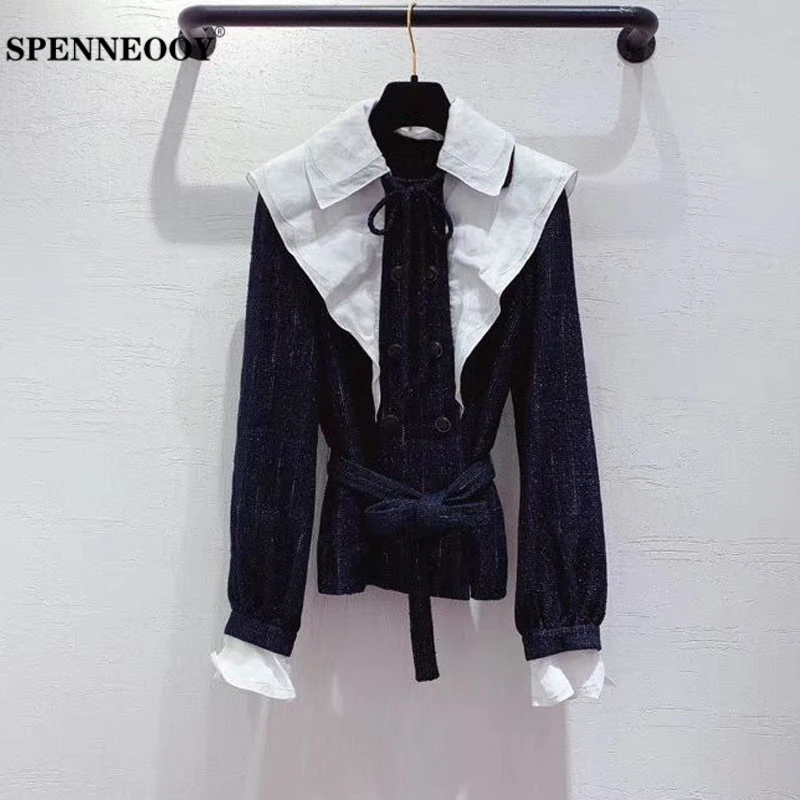 SPENNEOOY Designer Custom Runway Female Fashion Spring Luxurious Coat Outwear Lantern Sleeve Bow Lady Elegant Vintage Jackets
SPENNEOOY Designer Custom Runway Female Fashion Spring Luxurious Coat Outwear Lantern Sleeve Bow Lady Elegant Vintage Jackets