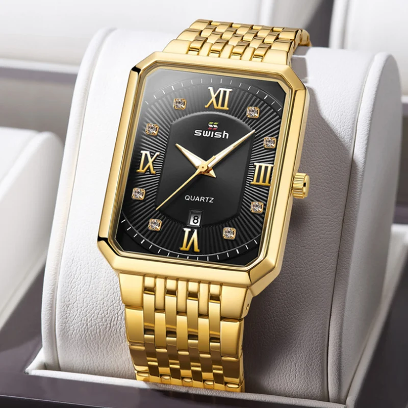 Men's Rectangular Fine Steel Band Watch Waterproof Calendar Sports Quartz Watch Multifunctional Fashion Non Mechanical Watch
Men's Rectangular Fine Steel Band Watch Waterproof Calendar Sports Quartz Watch Multifunctional Fashion Non Mechanical Watch