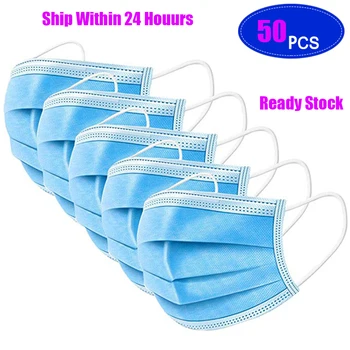 IN STOCK Disposable Mask 50 Pcs Anti-dust Safe and Breathable Masks Earloops Nonwovens Face Mouth Mask Respirator 마스크 Safety
IN STOCK Disposable Mask 50 Pcs Anti-dust Safe and Breathable Masks Earloops Nonwovens Face Mouth Mask Respirator 마스크 Safety