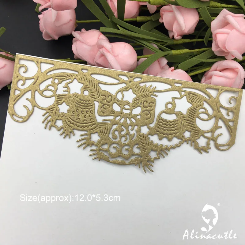 Die Cut Metal Cutting die Christmas Bell Vine Border Edge Scrapbooking Paper Craft Handmade Card Punch Art Cutter Alinacutle
Die Cut Metal Cutting die Christmas Bell Vine Border Edge Scrapbooking Paper Craft Handmade Card Punch Art Cutter Alinacutle