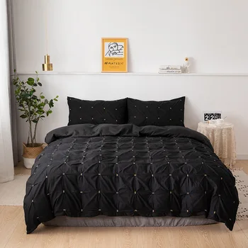 Luxury Duvet Cover Sets Solid Comforter Set Bedding Queen King Size Bed Cover Sets with Pillowcase
Luxury Duvet Cover Sets Solid Comforter Set Bedding Queen King Size Bed Cover Sets with Pillowcase