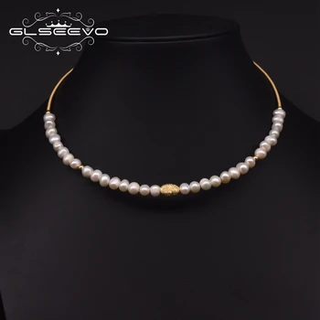 GLSEEVO Natural Fresh Water Pearl Choker Necklace For Women Engagement Handmade Adjustable Simple Necklace Female Jewelry GN0220
GLSEEVO Natural Fresh Water Pearl Choker Necklace For Women Engagement Handmade Adjustable Simple Necklace Female Jewelry GN0220