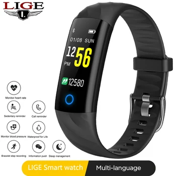 LIGE Smart Watch Women IP68 Waterproof Sport Bracelet Smart Fitness Tracker Blood Pressure Heart Rate Monitor intelligent Watch 
LIGE Smart Watch Women IP68 Waterproof Sport Bracelet Smart Fitness Tracker Blood Pressure Heart Rate Monitor intelligent Watch