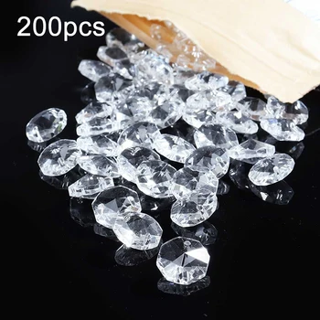 200pcs Artificial Crystal Clear Glass Chandelier Decorative Acrylic Pendant Light Hanging Decoration Lamp Parts 14mm
200pcs Artificial Crystal Clear Glass Chandelier Decorative Acrylic Pendant Light Hanging Decoration Lamp Parts 14mm