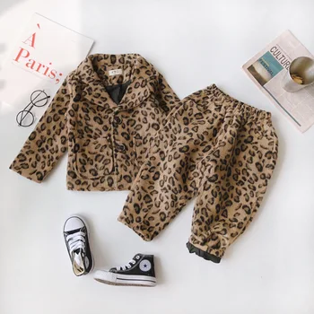 2PCS WLG boys girls clothing set kids autumn witner leopard coat and pant set baby fashion clothes 2-7 years
2PCS WLG boys girls clothing set kids autumn witner leopard coat and pant set baby fashion clothes 2-7 years