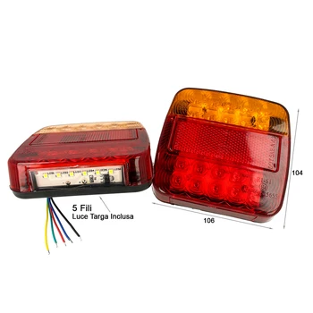 CARALL TF2420 Kit Led taillights rear 24V 12V with position brake lights turn signals license plate 4 In 1 for truck trailer Caravan
CARALL TF2420 Kit Led taillights rear 24V 12V with position brake lights turn signals license plate 4 In 1 for truck trailer Caravan