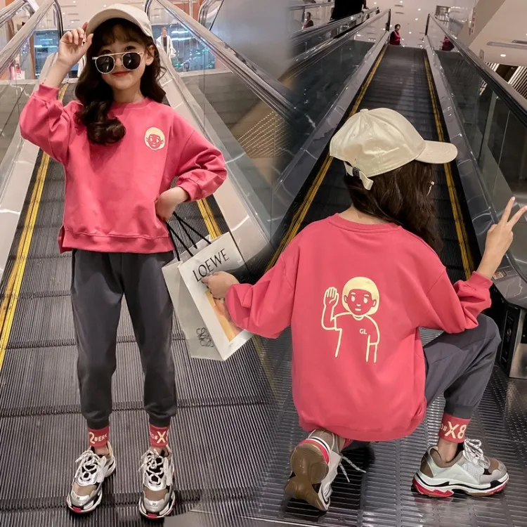 2020 New Style Childrenswear Girls Fashion Cartoon Two-Piece Set Children Spring And Autumn Leisure Sports Suit
2020 New Style Childrenswear Girls Fashion Cartoon Two-Piece Set Children Spring And Autumn Leisure Sports Suit