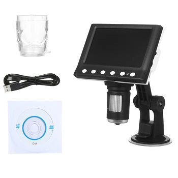 Digital Microscope 4.3-inch 1000X Magnification LCD HD Microscope Microscope Video Camera Microscope with 8 Adjustable LED Light
Digital Microscope 4.3-inch 1000X Magnification LCD HD Microscope Microscope Video Camera Microscope with 8 Adjustable LED Light