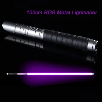 RGB Lightsaber Wars knight Light Saber Force FX Lighting Heavy Dueling Color Changing Sound FOC Lock up Metal Handle
RGB Lightsaber Wars knight Light Saber Force FX Lighting Heavy Dueling Color Changing Sound FOC Lock up Metal Handle