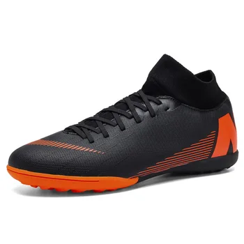 LION SCREAM High Ankle Soccer Shoes Kids Turf Indoor Black Men Cleats Training Football Boots Sport Sneakers 32-45 Dropshipping
LION SCREAM High Ankle Soccer Shoes Kids Turf Indoor Black Men Cleats Training Football Boots Sport Sneakers 32-45 Dropshipping