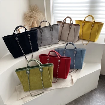 Wholesale New Handbags Chains Shoulder Bags Ladies Fashion Brand Cotton Fabric Women Messenger Bags
Wholesale New Handbags Chains Shoulder Bags Ladies Fashion Brand Cotton Fabric Women Messenger Bags