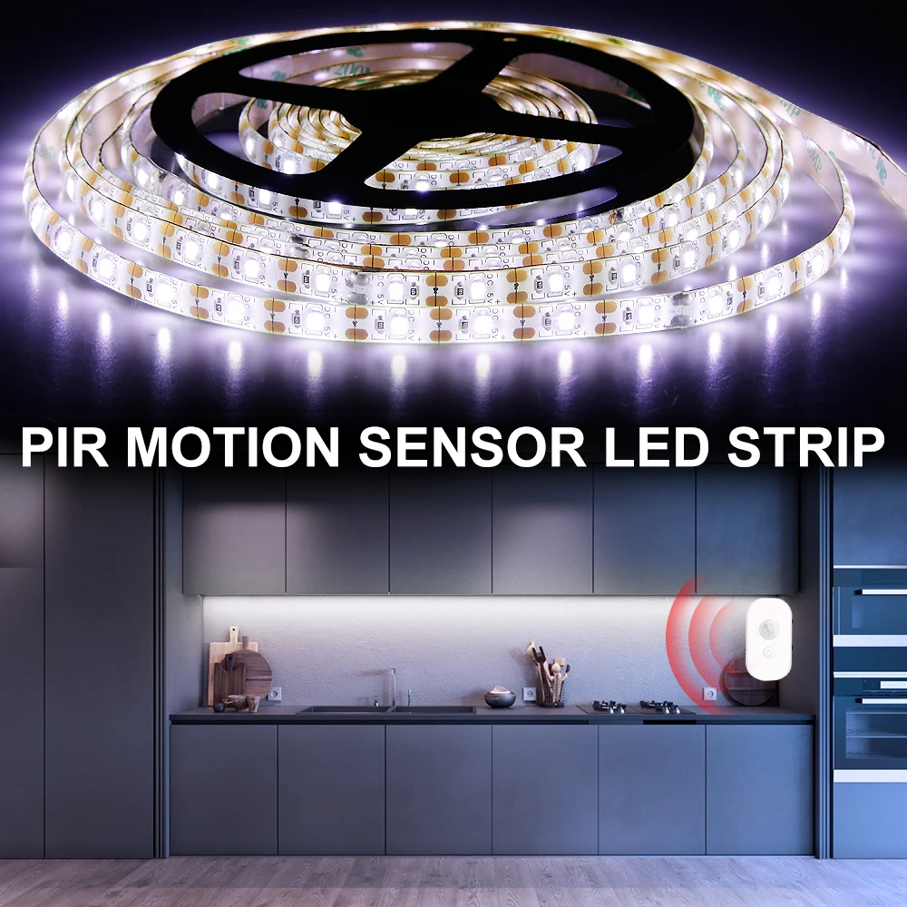 USB LED Lamp Motion Sensor Strip Light LED Kitchen Cabinet Light Tape 5V PIR LED Ribbon Waterproof Wireless Decoration Lighting
USB LED Lamp Motion Sensor Strip Light LED Kitchen Cabinet Light Tape 5V PIR LED Ribbon Waterproof Wireless Decoration Lighting