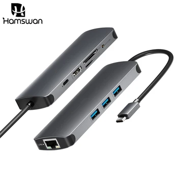 USB HUB 9 in 1 USB 3.0 Type-c Multifunction Docking Station For Connect U Disk TF/SD Card USB Hub Macbook Air / Pro Hot-selling
USB HUB 9 in 1 USB 3.0 Type-c Multifunction Docking Station For Connect U Disk TF/SD Card USB Hub Macbook Air / Pro Hot-selling