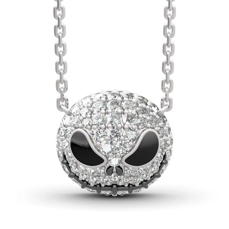 Ожерелье Кошмар перед Рождеством с именем черепа чокеры Женская цепочка в стиле