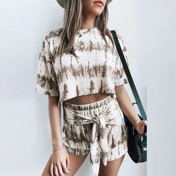 Pajama Set Women пижама женская Sleepwear Women Fashion Sport Summer Tie-dye Short Sleeve Night Loungewear Top Short Sleepwear
Pajama Set Women пижама женская Sleepwear Women Fashion Sport Summer Tie-dye Short Sleeve Night Loungewear Top Short Sleepwear
