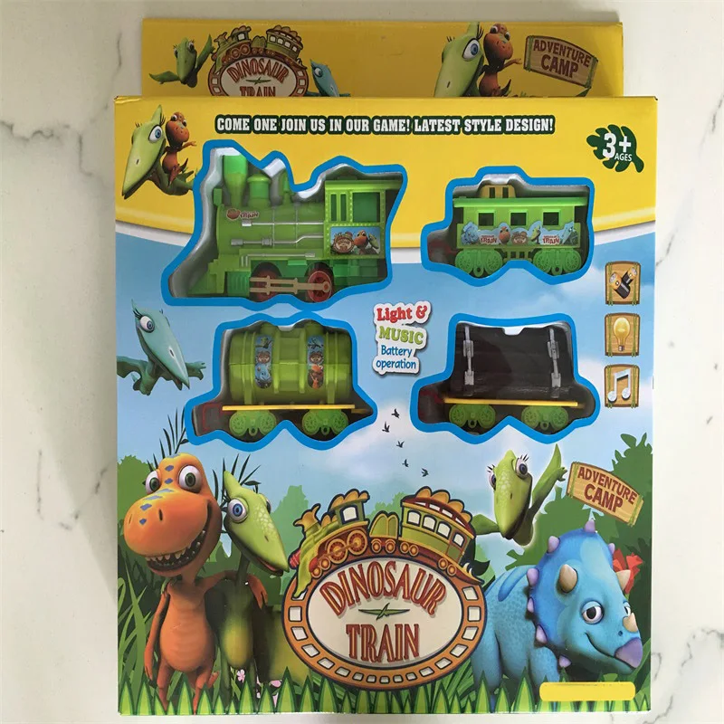 Electric Dinosaur Train Rail Train Model Model Classic Train Sound-And-Light CHILDREN'S Toy Set
Electric Dinosaur Train Rail Train Model Model Classic Train Sound-And-Light CHILDREN'S Toy Set