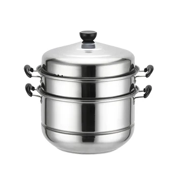 1 pc Steamer Stainless Steel Thick Multifunction Three-layer Kitchen Soup Steam Pot Cooking Pots for Gas Stove Induction Cooker
1 pc Steamer Stainless Steel Thick Multifunction Three-layer Kitchen Soup Steam Pot Cooking Pots for Gas Stove Induction Cooker