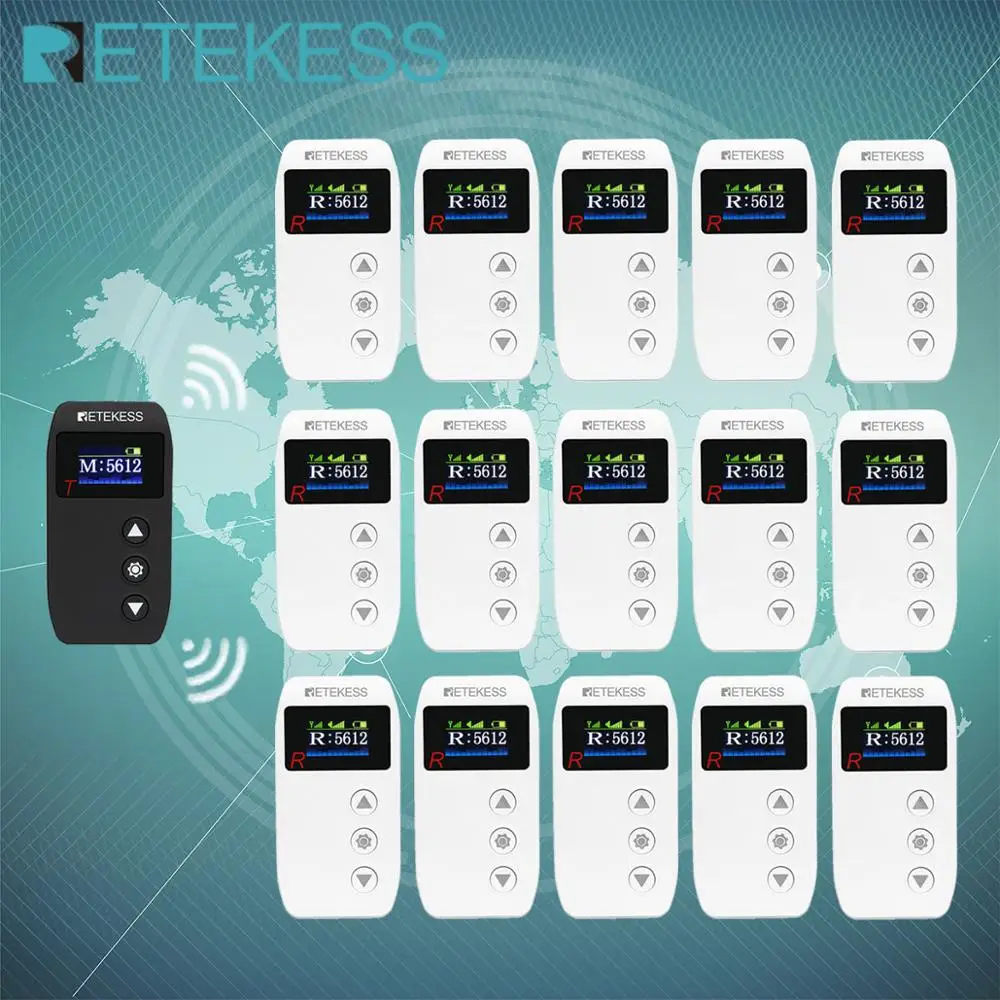 RETEKESS 2.4GHz TT110 Wireless Tour Guide System For Museum Government Meeting Factory Training Church Translation Logistics
RETEKESS 2.4GHz TT110 Wireless Tour Guide System For Museum Government Meeting Factory Training Church Translation Logistics