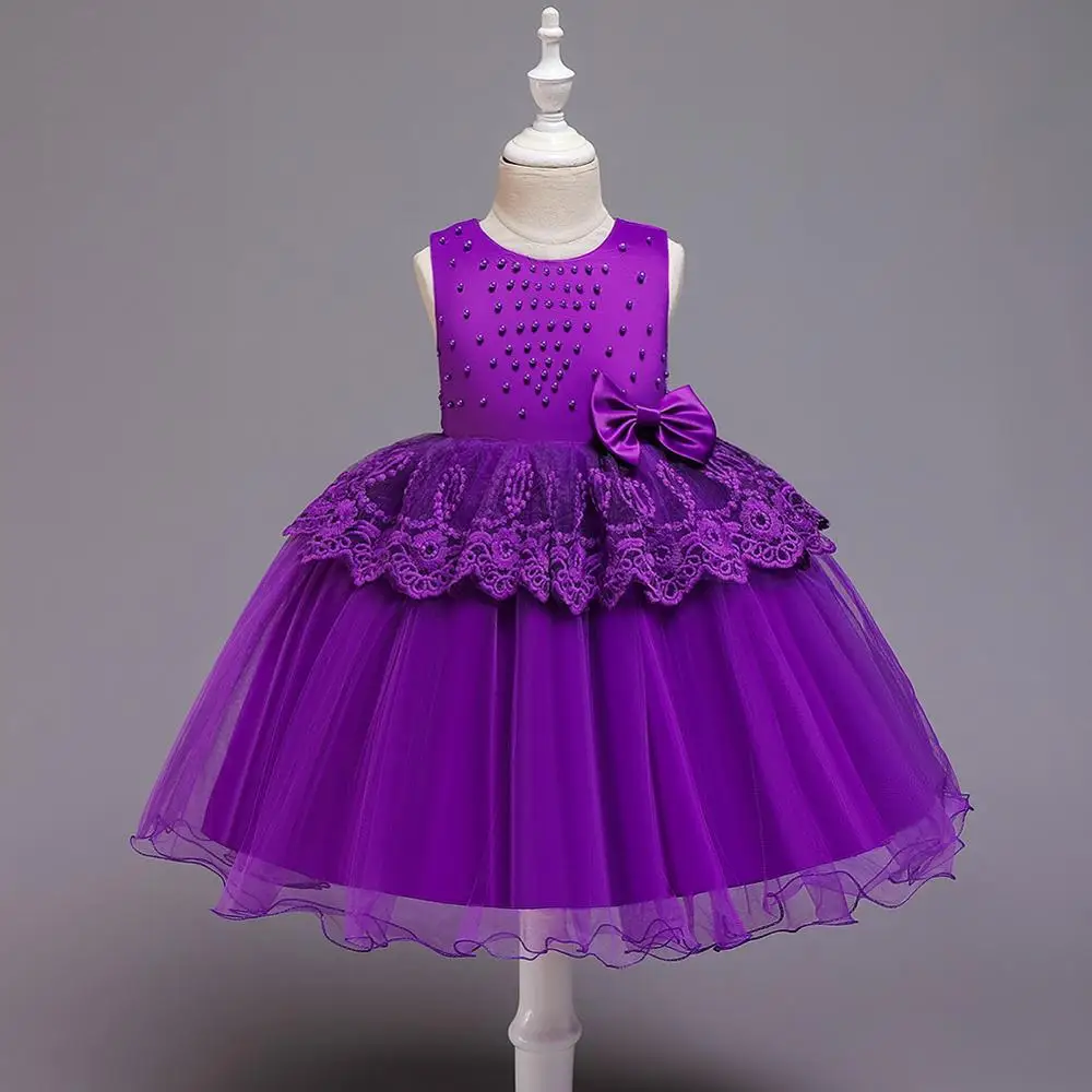 Little girl Lace Dress Purple flower children wedding dress lovely princess dress baby beaded embroidery dress for kids
Little girl Lace Dress Purple flower children wedding dress lovely princess dress baby beaded embroidery dress for kids