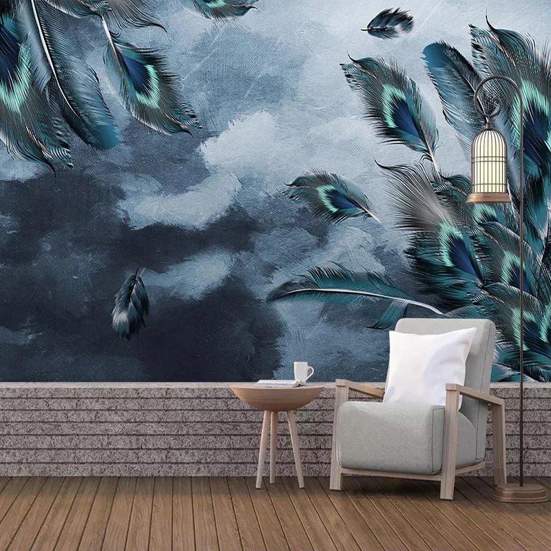 Custom 3D Photo Wallpaper Blue Peacock Feather Art Wall Painting Living Room Bedroom Study Room Background Wall Decoration Mural
Custom 3D Photo Wallpaper Blue Peacock Feather Art Wall Painting Living Room Bedroom Study Room Background Wall Decoration Mural