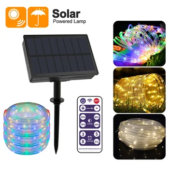 100 LED Solar Powered Light Strip Wedding String Lights With Remote Control Outdoor Waterproof Solar Lamp For Home Yard Party
100 LED Solar Powered Light Strip Wedding String Lights With Remote Control Outdoor Waterproof Solar Lamp For Home Yard Party