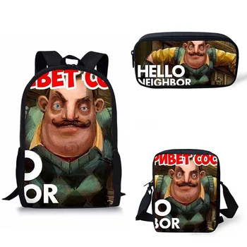 Fashion Customized Hello Neighbor School Bags Print School Backpack for Girls Boys Orthopedic Schoolbag Backpacks Children Bag 5
Fashion Customized Hello Neighbor School Bags Print School Backpack for Girls Boys Orthopedic Schoolbag Backpacks Children Bag 5