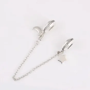 Authentic S925 Bead Personal Galaxy With Crystal Safety Chain Charm fit Lady Bracelet Bangle DIY Jewelry
Authentic S925 Bead Personal Galaxy With Crystal Safety Chain Charm fit Lady Bracelet Bangle DIY Jewelry