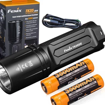 Fenix TK35 2018 3200 Lumen Ultimate Edition (TK35UE) USB Rechargeable Tactical LED Flashlight with 2 X 3500mAh battery
Fenix TK35 2018 3200 Lumen Ultimate Edition (TK35UE) USB Rechargeable Tactical LED Flashlight with 2 X 3500mAh battery