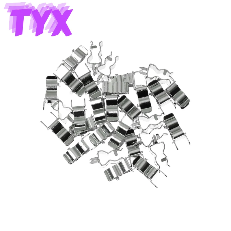 20Pcs Fuse Clip Brass Plated Tin Fuse Holder Clip Fuse tube support for 5x20 mm 6x30mm Glass Ceramic Tube Quick Fuse Insurance
20Pcs Fuse Clip Brass Plated Tin Fuse Holder Clip Fuse tube support for 5x20 mm 6x30mm Glass Ceramic Tube Quick Fuse Insurance