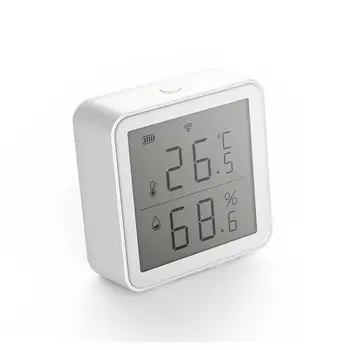 WIFI Indoor Digital LCD Thermometer Hygrometer Temperature Humidity Sensor Smart Home Works With Home Assistant Sensor
WIFI Indoor Digital LCD Thermometer Hygrometer Temperature Humidity Sensor Smart Home Works With Home Assistant Sensor