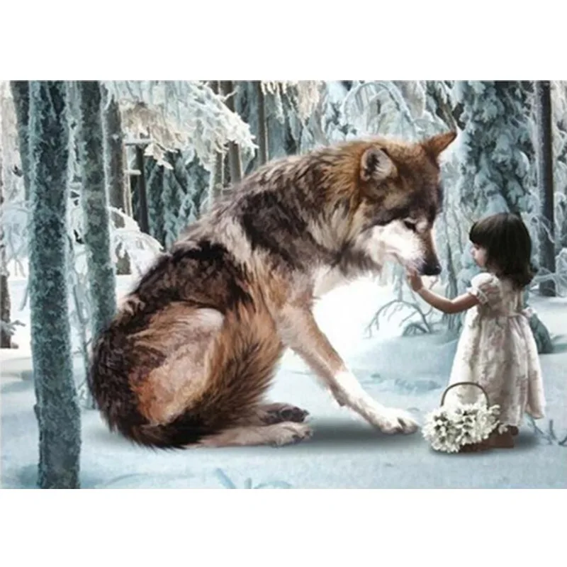 Handmade Animal Diamond Painting Cross Stitch Chameleon Wolf and Girl Full Round Drill DIY Home Children Art Decoration Gifts
Handmade Animal Diamond Painting Cross Stitch Chameleon Wolf and Girl Full Round Drill DIY Home Children Art Decoration Gifts