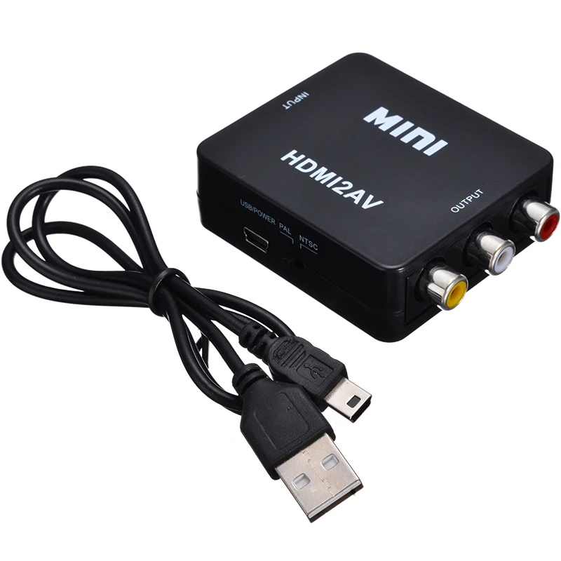 HDMI To AV Adapter Converter Cable HD Video Audio Converter Box HDMI to RCA AV/CVSB L/R Video 1080P HDMI2AV For TV
HDMI To AV Adapter Converter Cable HD Video Audio Converter Box HDMI to RCA AV/CVSB L/R Video 1080P HDMI2AV For TV