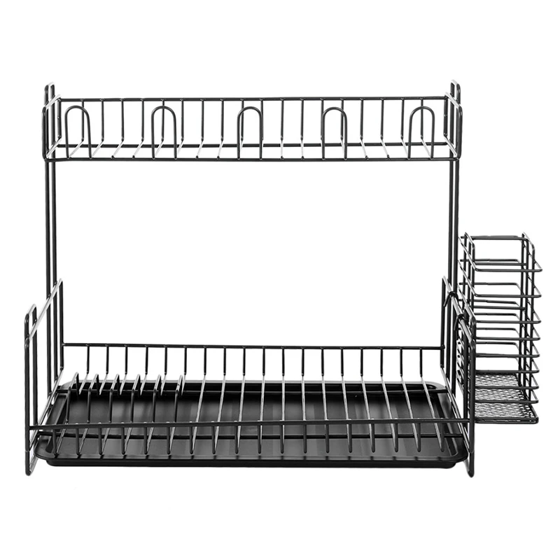 Double-Layer Iron + PS Tableware Storage Rack Holder Shelf Dish Drain For Kitchen Storage Racks Holders Tools
Double-Layer Iron + PS Tableware Storage Rack Holder Shelf Dish Drain For Kitchen Storage Racks Holders Tools