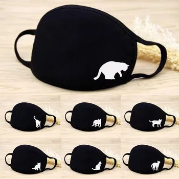 Free Size Black Cat Print Cotton Dustproof Breathable Multi-Purpose Face Cover Disinfection maska Comfortable Protective Mascher
Free Size Black Cat Print Cotton Dustproof Breathable Multi-Purpose Face Cover Disinfection maska Comfortable Protective Mascher