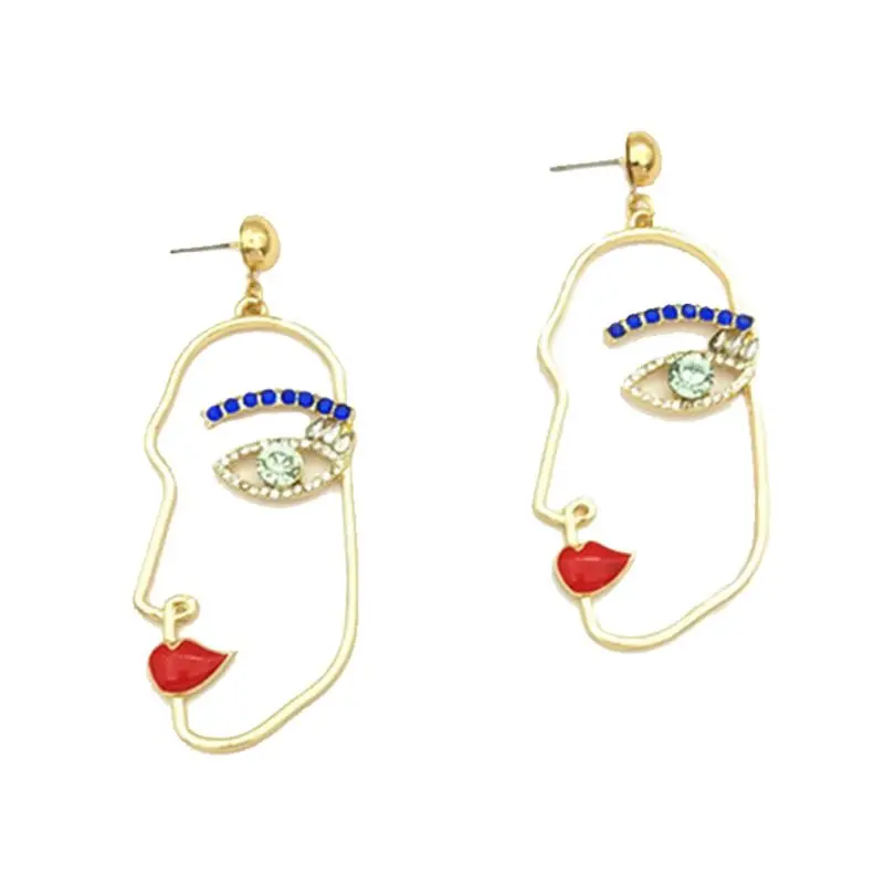 1Pair Creative Face Contour Shape Earrings Minimalism Simple Elegant Design Female Danglers Jewelry Gift
1Pair Creative Face Contour Shape Earrings Minimalism Simple Elegant Design Female Danglers Jewelry Gift