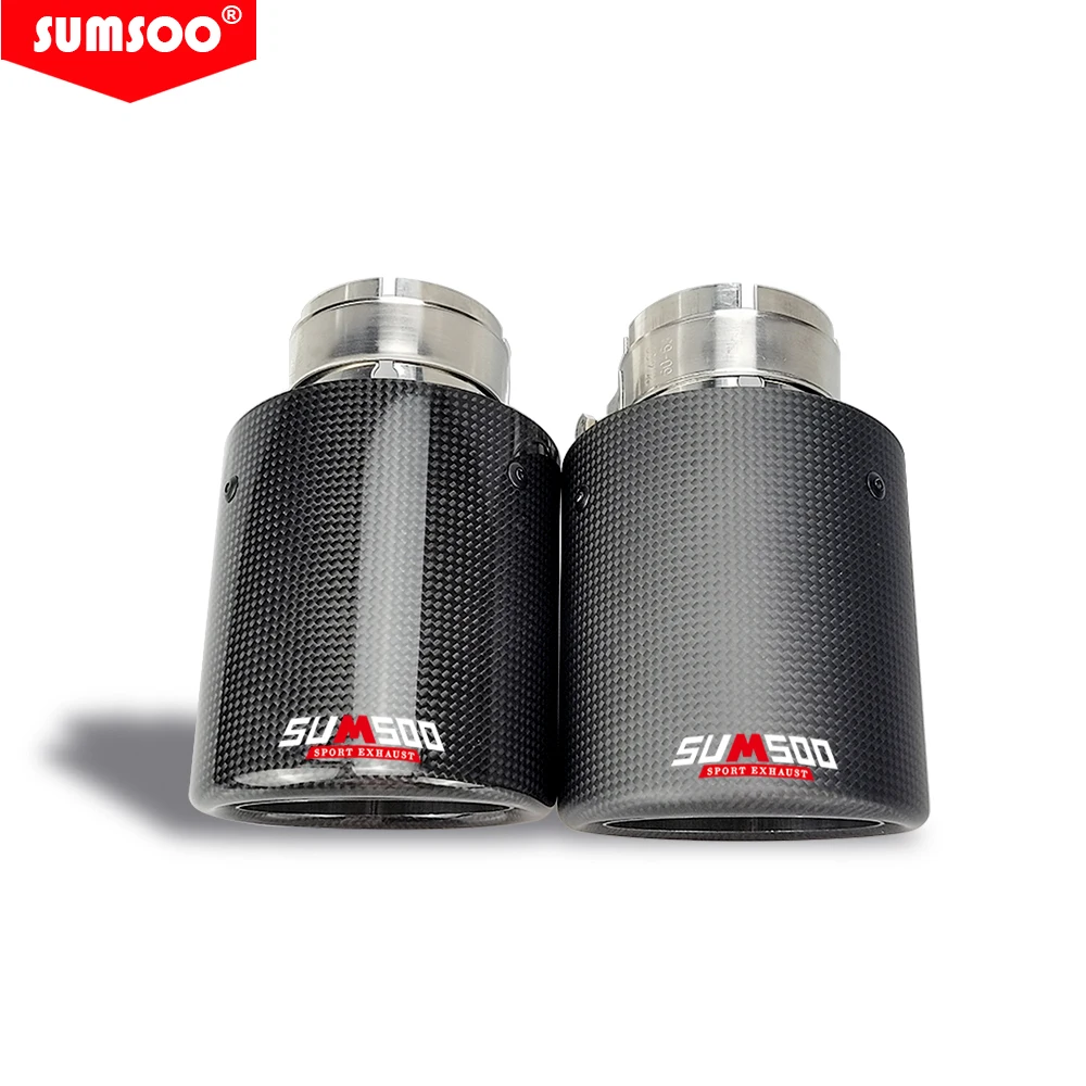 SUMSOO for automobile exhaust pipe modified tail throat curling style carbon fiber tail Ttips universal modified exhaust pipe
SUMSOO for automobile exhaust pipe modified tail throat curling style carbon fiber tail Ttips universal modified exhaust pipe