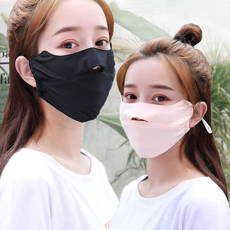 Summer Ice Silk Thin Sunscreen Open Nose Mouth Mask Cycling Windproof Solid Color Washable Adjustable Earloop Respirator
Summer Ice Silk Thin Sunscreen Open Nose Mouth Mask Cycling Windproof Solid Color Washable Adjustable Earloop Respirator