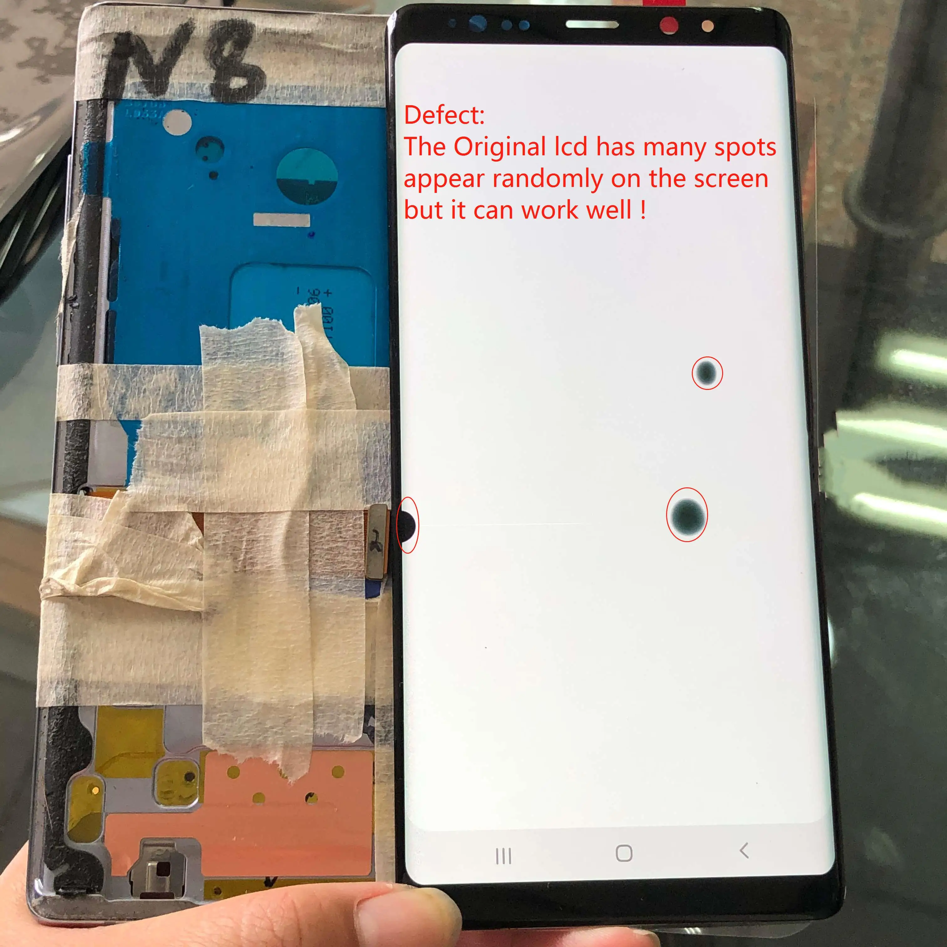 Super Amoled With Frame many spots LCD For Samsung Galaxy Note 8 LCD N950 SM-N950F LCD Display Touch Screen Digitizer Assembly
Super Amoled With Frame many spots LCD For Samsung Galaxy Note 8 LCD N950 SM-N950F LCD Display Touch Screen Digitizer Assembly