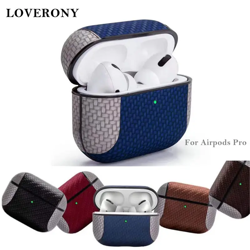 Чехол LOVERONY Weave Patter для Apple AirPods Pro Bluetooth наушники защитный чехол гарнитура зарядный