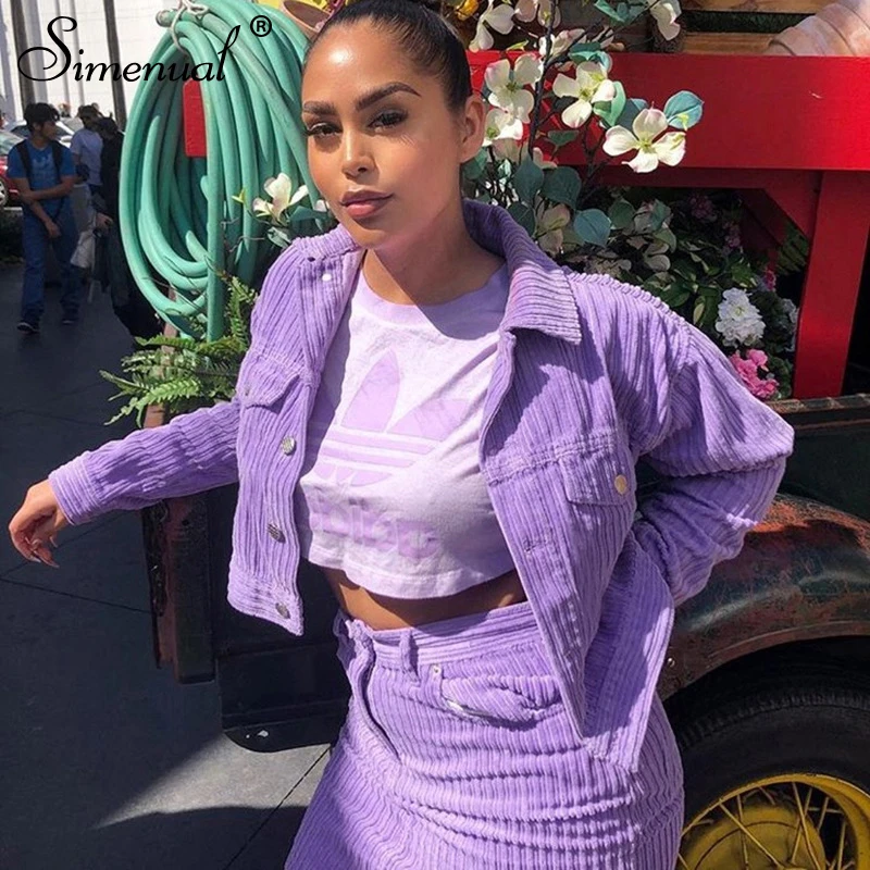 Simenual Corduroy Autumn Winter Jackets Women Long Sleeve Button Casual Outerwear Fashion 2019 Ribbed Solid Basic Slim Coats New
Simenual Corduroy Autumn Winter Jackets Women Long Sleeve Button Casual Outerwear Fashion 2019 Ribbed Solid Basic Slim Coats New