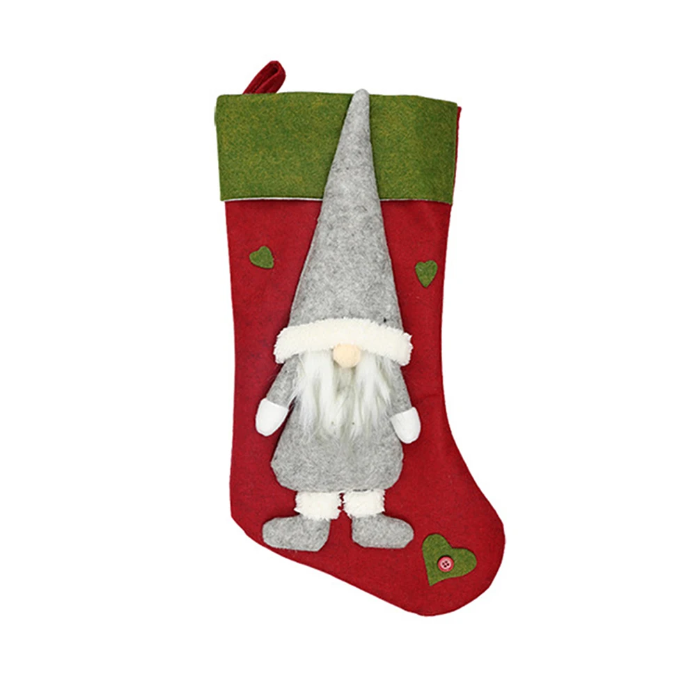 3d christmas stockings candy bag santa claus snowman sock gift