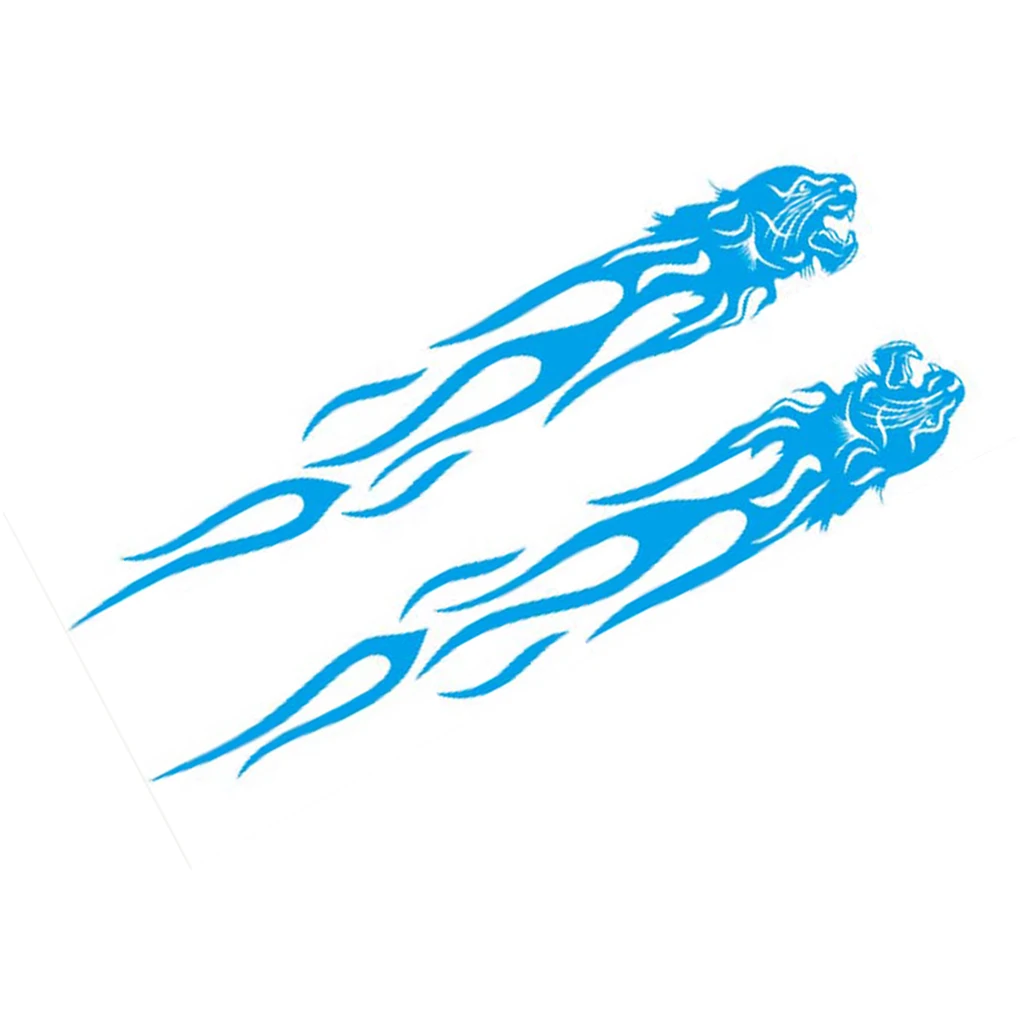 Pair Waterproof Car Body Side Truck Decal Vinyl Flame Graphics Racing Stripes Sticker Universal Pair Waterproof Car Body Side Truck Decal Vinyl Flame Graphics Racing Stripes Sticker Universal