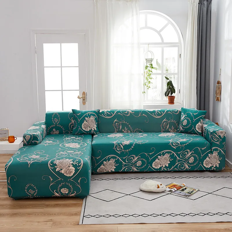 Floral Elastic Sofa Cover Sofa Towel L-shape Slipcovers for Living Room Green Sectional Couch Cover 1/2/3/4 Seat Stretch 
Floral Elastic Sofa Cover Sofa Towel L-shape Slipcovers for Living Room Green Sectional Couch Cover 1/2/3/4 Seat Stretch