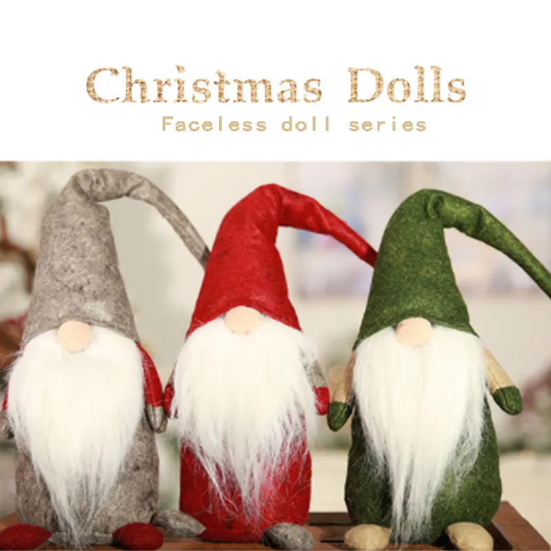 Foreign trade new Christmas decoration supplies no face dolls old man doll ornaments Europe and the United States land God deskt
Foreign trade new Christmas decoration supplies no face dolls old man doll ornaments Europe and the United States land God deskt