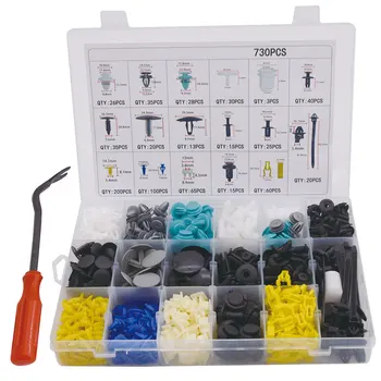 Mixed 730PCS Auto Fastener Car Accessories Universal Bumper Fixed Clamp Push Type Clip for All Automobile Series Fastener Rivets
Mixed 730PCS Auto Fastener Car Accessories Universal Bumper Fixed Clamp Push Type Clip for All Automobile Series Fastener Rivets