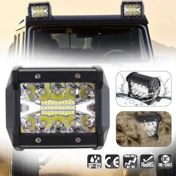1 Pc Car Work Lights 4 Inch 60W LED Work Light Spotlight with Two Rows 6000 K White Light Bars Fit for Off-road Car
1 Pc Car Work Lights 4 Inch 60W LED Work Light Spotlight with Two Rows 6000 K White Light Bars Fit for Off-road Car
