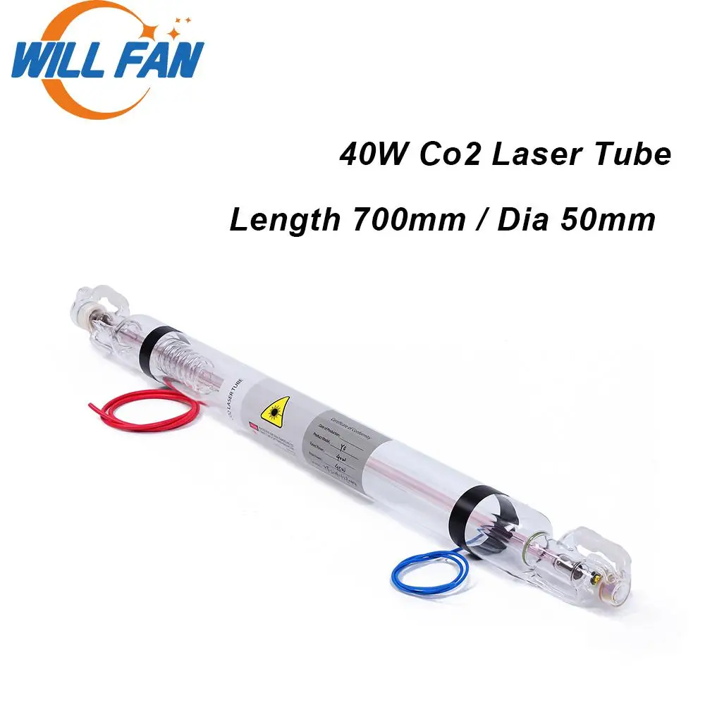 Will Fan 40w Co2 Laser Tube Length 700mm Diameter 50mm For 3020 Co2 Laser Cutter Engraving Machine 40w Laser Lamp Machine Parts
Will Fan 40w Co2 Laser Tube Length 700mm Diameter 50mm For 3020 Co2 Laser Cutter Engraving Machine 40w Laser Lamp Machine Parts